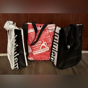 Lululemon Tote Bags ~ Set of 3